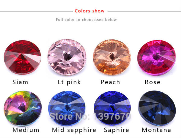 Rivoli Round Crystal Rhinestones: Ideal for DIY Jewelry Making - Image 4