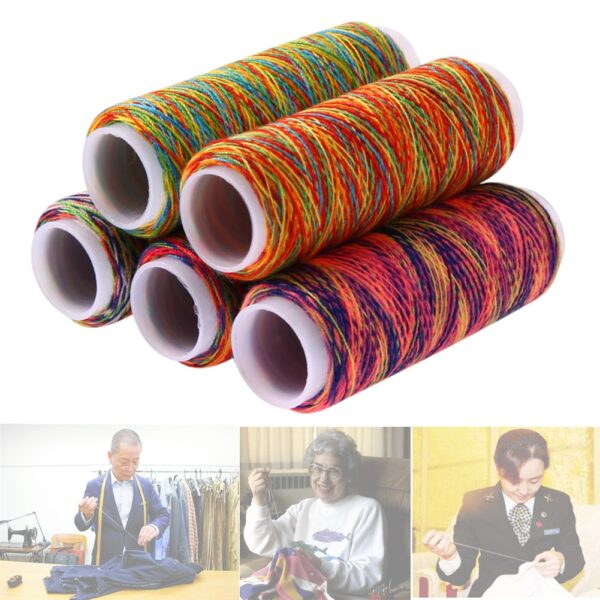 Rainbow Sewing Thread Set: Vibrant Needlework Essentials - Image 3