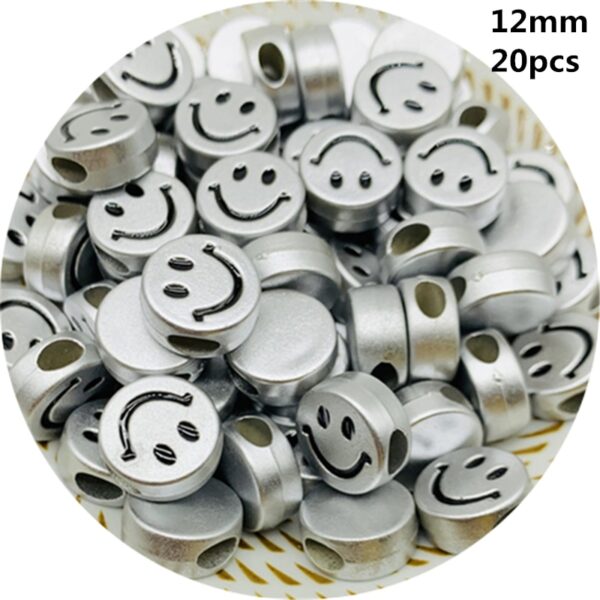 Smiley Beads: Acrylic Oval Spaced Beads for DIY Jewelry - Image 19