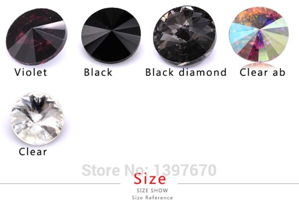 Rivoli Round Crystal Rhinestones: Ideal for DIY Jewelry Making - Image 6