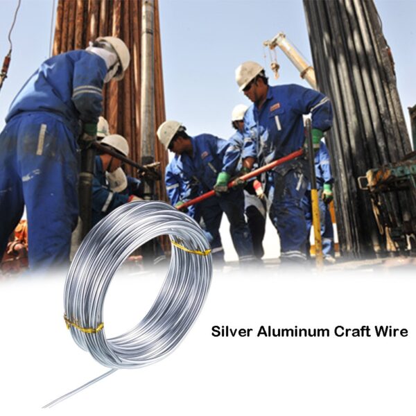 Silver Aluminum Craft Wire: Perfect for DIY Jewelry and Crafts - Image 2