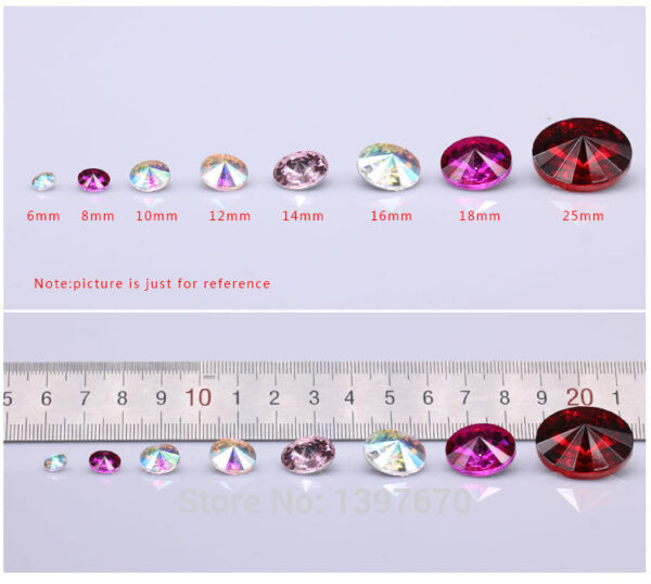 Rivoli Round Crystal Rhinestones: Ideal for DIY Jewelry Making - Image 3