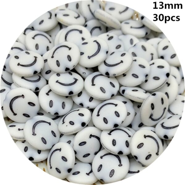 Smiley Beads: Acrylic Oval Spaced Beads for DIY Jewelry - Image 16