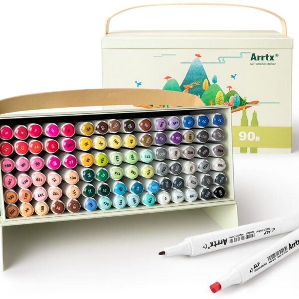 90 Colors Alcohol Marker Set - Image 7