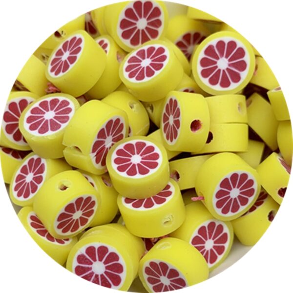 30pcs Fruit-Shaped Clay Spacer Beads: Perfect for DIY Jewelry - Image 21