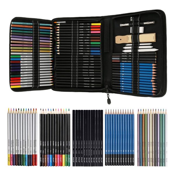 72pcs Color Sketch Pencils Set