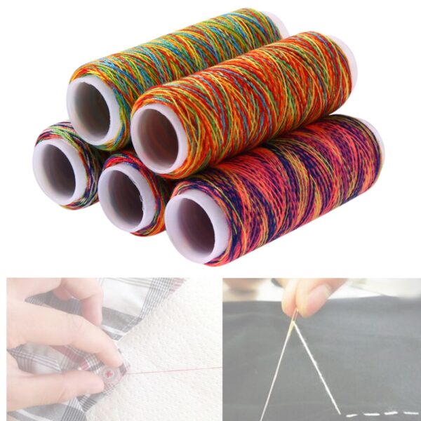 Rainbow Sewing Thread Set: Vibrant Needlework Essentials - Image 4