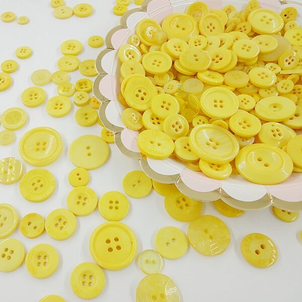 Colorful Round Resin Buttons: Ideal for DIY Crafts and Sewing - Image 12