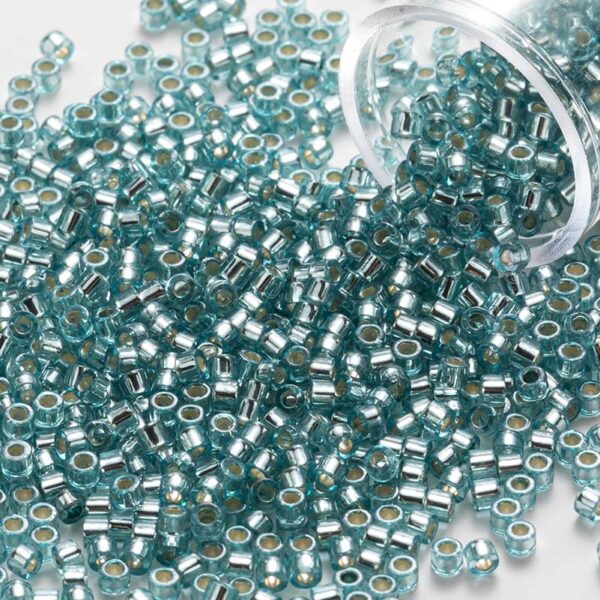 Silver-Lined Glass Beads: 2mm Dark Purple - Ideal for Modern Embroidery - Image 9