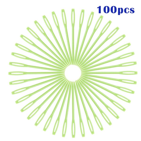 100-Pack 7cm Plastic Sewing Needles: Essential DIY Sewing Tools - Image 12