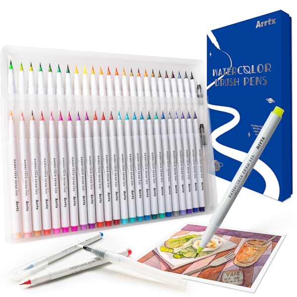 48 Colors Watercolor Markers Set