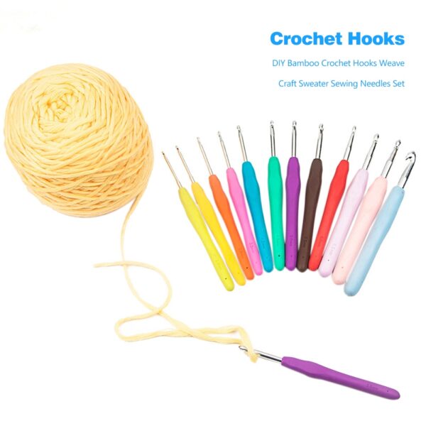 Comfort Grip Crochet Hooks Set: Perfect for DIY Needlework