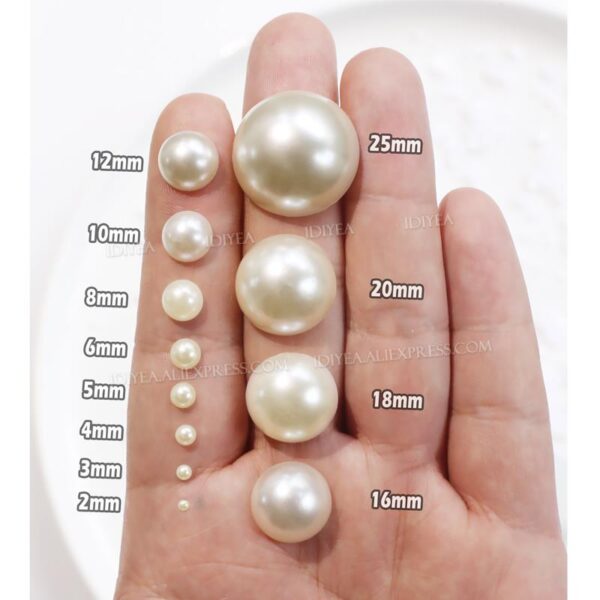 Imitation Pearl Half Round Beads: Perfect for Nail Art and DIY Crafts - Image 2