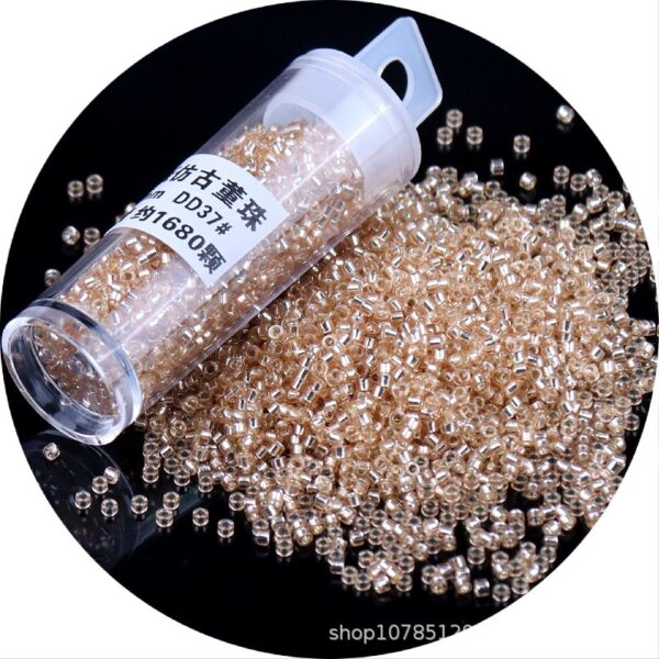 840pcs Metallic Glass Seed Beads: Perfect for DIY Jewelry - Image 36