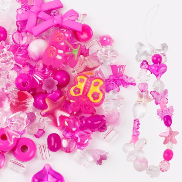 Acrylic Smile, Heart, Bow, and Flower Beads: Perfect for DIY Jewelry - Image 8