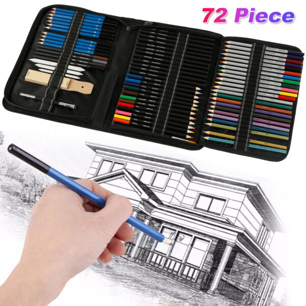 72Pcs/set Drawing Pencils Set