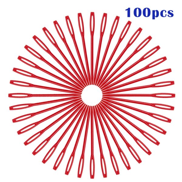 100-Pack 7cm Plastic Sewing Needles: Essential DIY Sewing Tools - Image 8