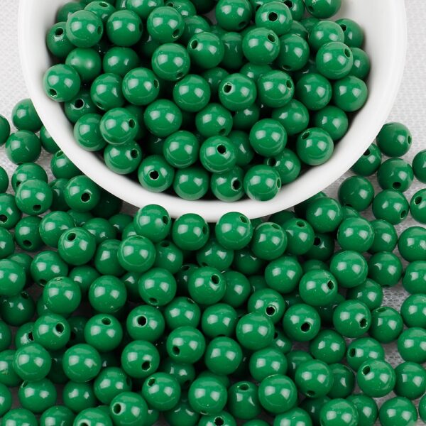 Christmas-Themed 8mm Acrylic Round Beads: Ideal for DIY Jewelry - Image 8