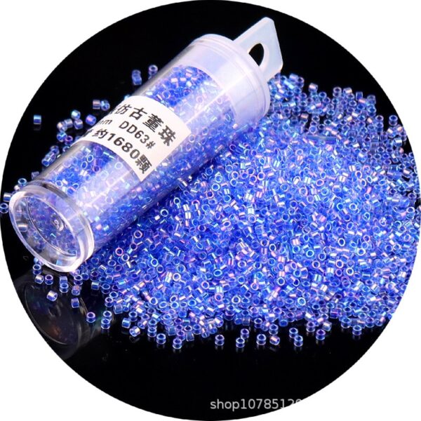 840pcs Metallic Glass Seed Beads: Perfect for DIY Jewelry - Image 41