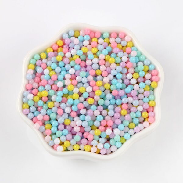 Candy Color Round Beads: No Hole, Perfect for DIY Jewelry - Image 7