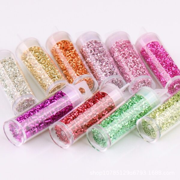 840pcs Metallic Glass Seed Beads: Perfect for DIY Jewelry