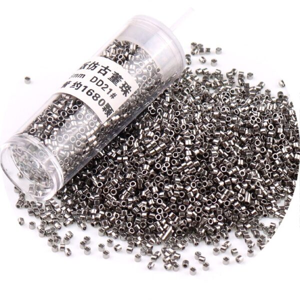 840pcs Metallic Glass Seed Beads: Perfect for DIY Jewelry - Image 14