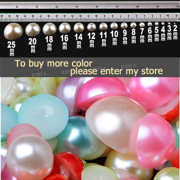 Imitation Pearl Half Round Beads: Perfect for Nail Art and DIY Crafts - Image 6