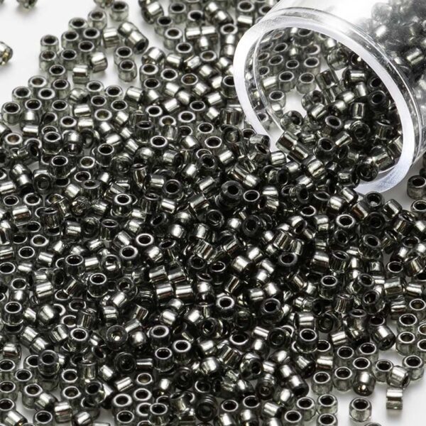 Silver-Lined Glass Beads: 2mm Dark Purple - Ideal for Modern Embroidery - Image 13