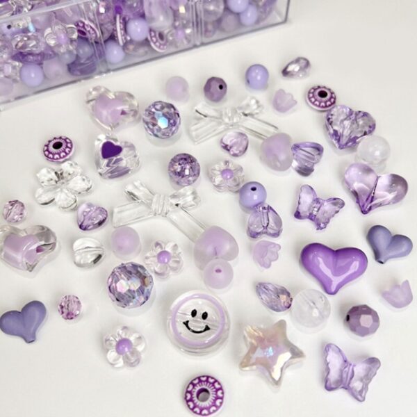 Acrylic Smile, Heart, Bow, and Flower Beads: Perfect for DIY Jewelry - Image 4