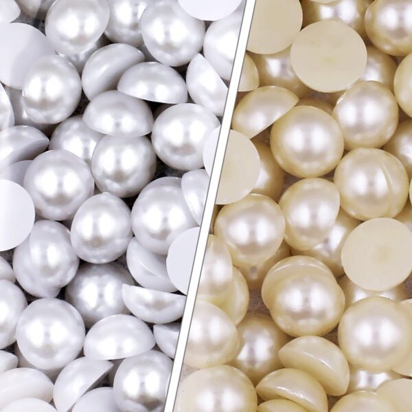 Imitation Pearl Half Round Beads: Perfect for Nail Art and DIY Crafts