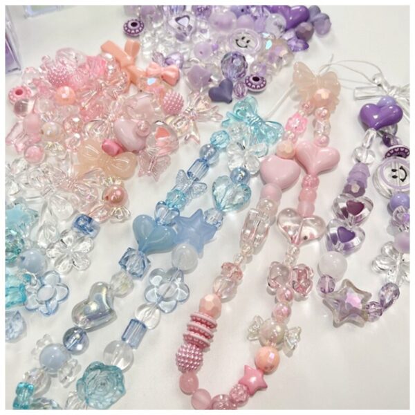 Acrylic Smile, Heart, Bow, and Flower Beads: Perfect for DIY Jewelry - Image 3