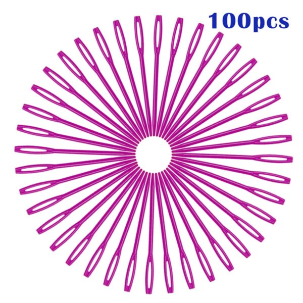 100-Pack 7cm Plastic Sewing Needles: Essential DIY Sewing Tools - Image 9