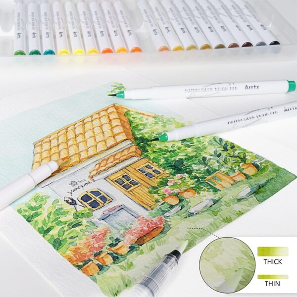 48 Colors Watercolor Markers Set - Image 3