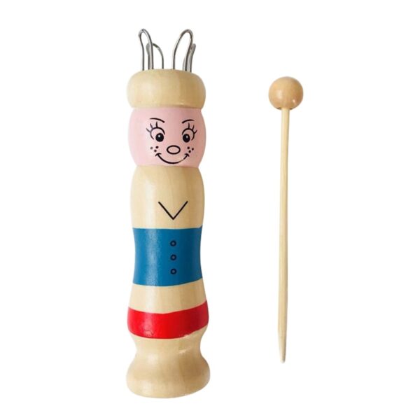 Wooden Doll Rope Loom: Handmade Knitter's Tool Set for Children - Image 7