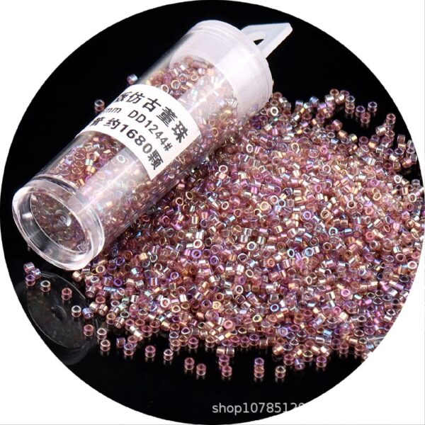 840pcs Metallic Glass Seed Beads: Perfect for DIY Jewelry - Image 40