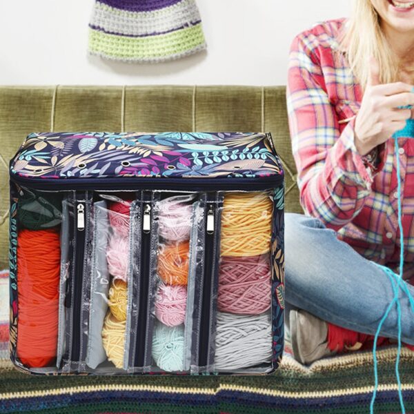 Clear Knitting Storage Bag: Organize Your DIY Needle Arts - Image 4