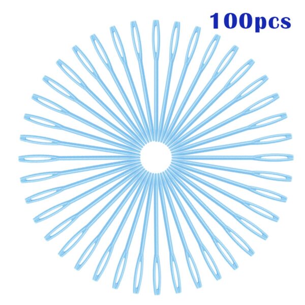 100-Pack 7cm Plastic Sewing Needles: Essential DIY Sewing Tools - Image 11