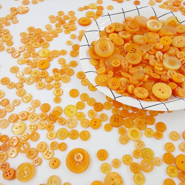 Colorful Round Resin Buttons: Ideal for DIY Crafts and Sewing - Image 8