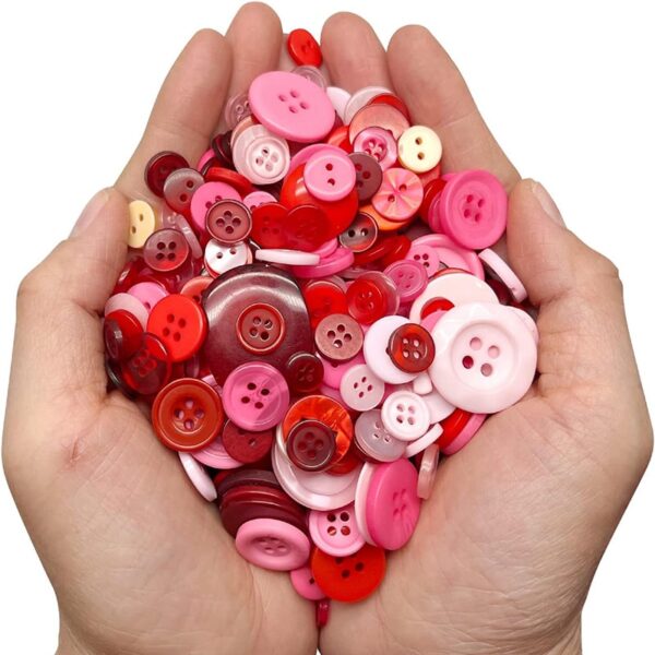 Colorful Round Resin Buttons: Ideal for DIY Crafts and Sewing - Image 3