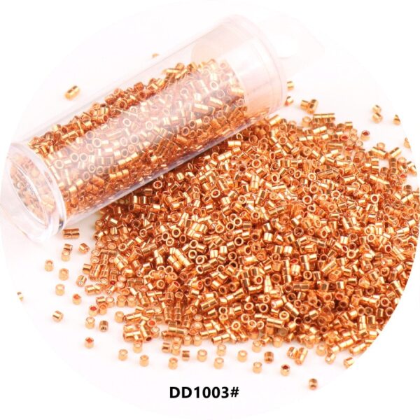 840pcs Metallic Glass Seed Beads: Perfect for DIY Jewelry - Image 5