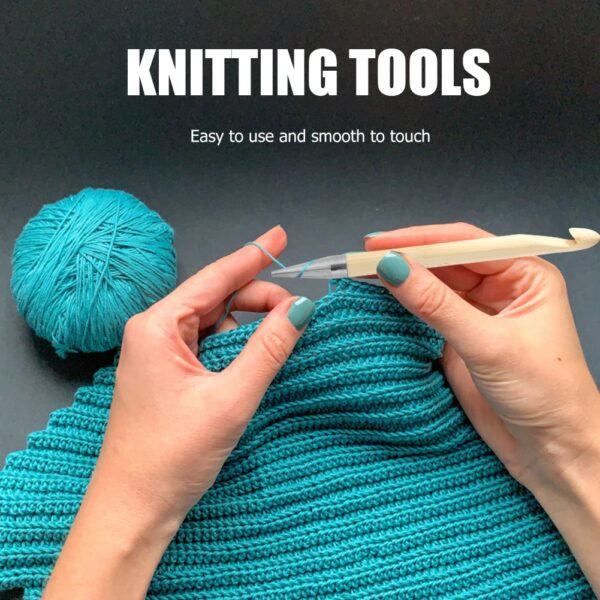 Craft Tools for Sweater Weaving: DIY Crochet Hook Set - Image 5