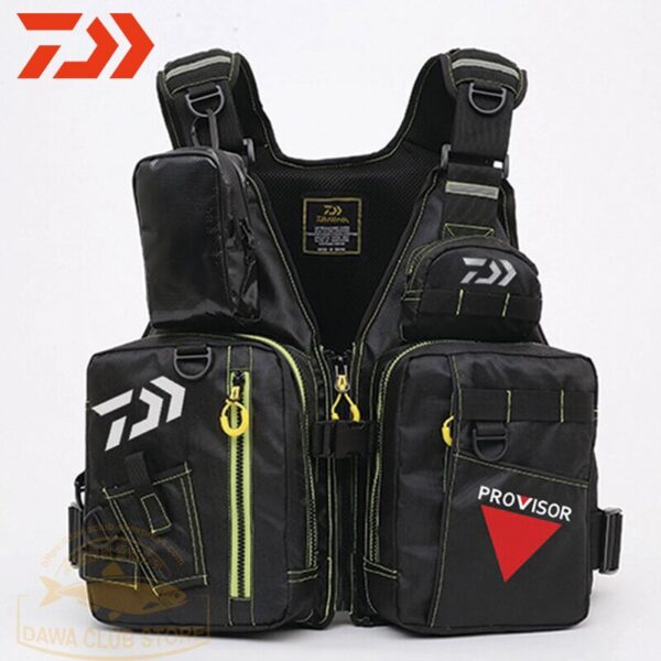 DAIWA Reflective Fishing Life Jacket High Buoyancy Life Vest Large Size UNISEX Multi-Function Multi Pocket Outdoors Fishing Vest - Image 3