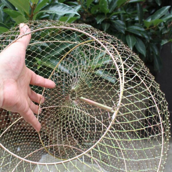 Metal Foldable Hanging Wire Net Fish Cage - Image 6