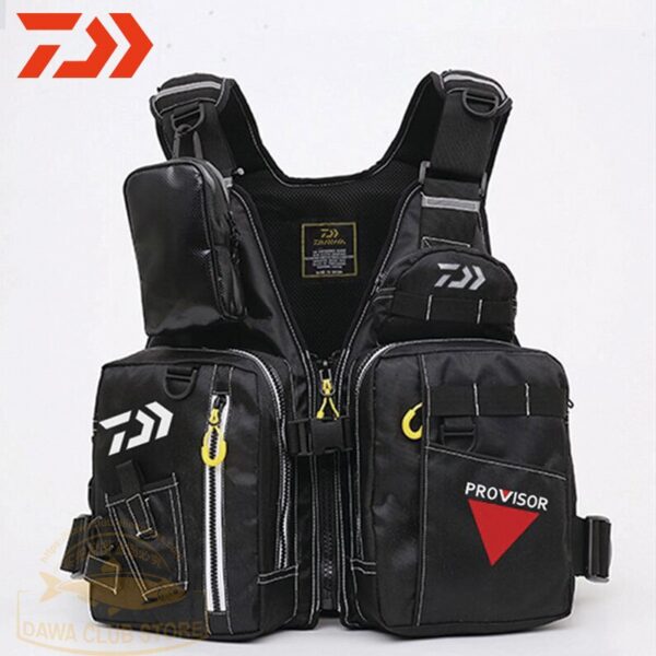 DAIWA Reflective Fishing Life Jacket High Buoyancy Life Vest Large Size UNISEX Multi-Function Multi Pocket Outdoors Fishing Vest - Image 4