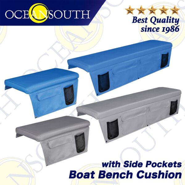 Oceansouth Boat Bench Cushion With Side Pockets