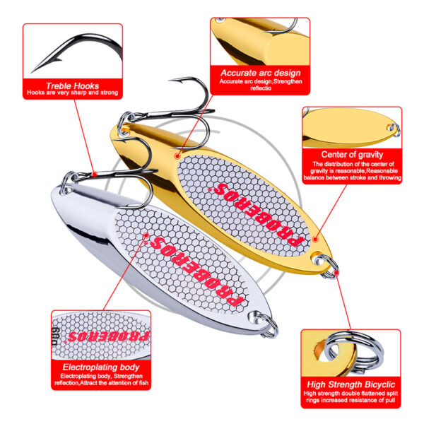 1PCS 3g-28g Metal Spoon Fishing Lure - Image 2