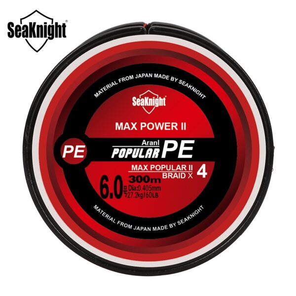 SeaKnight Brand TriPoseidon 4 Strands 300M PE Braided Fishing Line 8-80LB Multifilament Fishing Line - Image 5