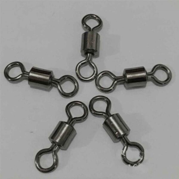 100pcs Fishing Barrel Bearing Rolling Swivel - Image 2