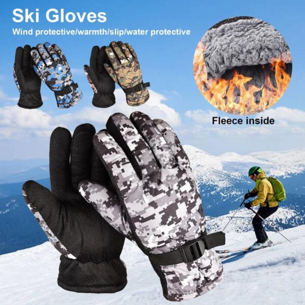 Windproof Warm Ski Gloves - Image 2