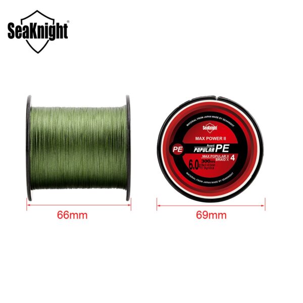 SeaKnight Brand TriPoseidon 4 Strands 300M PE Braided Fishing Line 8-80LB Multifilament Fishing Line - Image 6